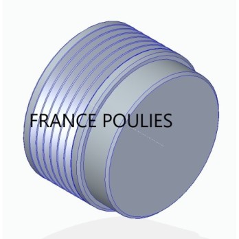 POULIE POLY-V ALU Øext 63 PK 6 DENTS