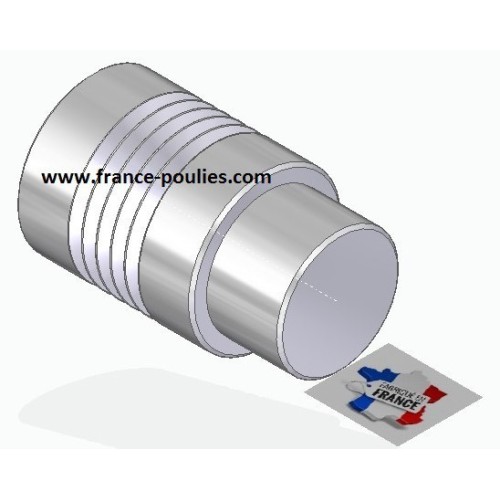 POULIE POLY-V ALU Øext 25 PJ 5 DENTS