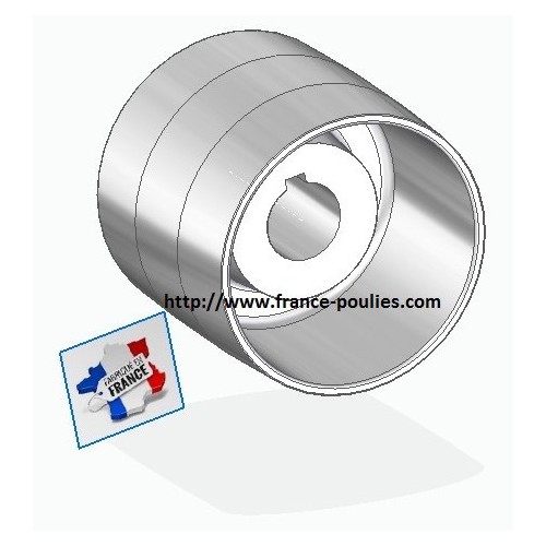 poulie plate alu 110x100 