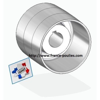 poulie plate alu 110x100 