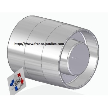 poulie plate  alu 110x120 