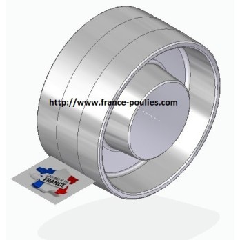 poulie plate alu 120x60 