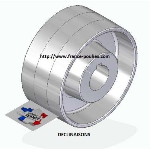poulie plate alu 120x60 
