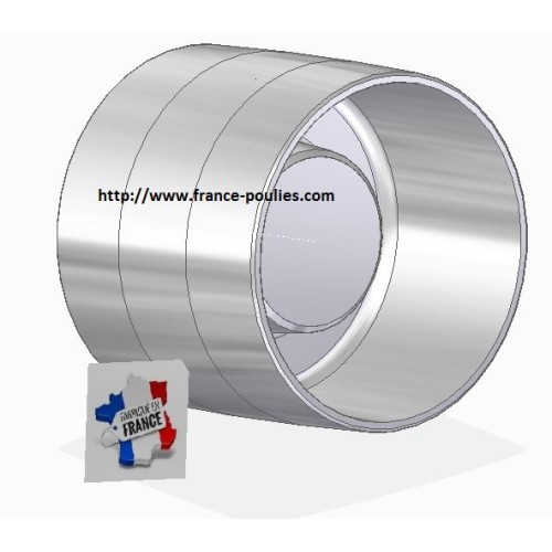 poulie plate alu 120x100