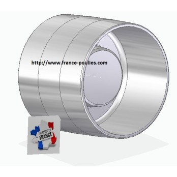 poulie plate alu 120x100