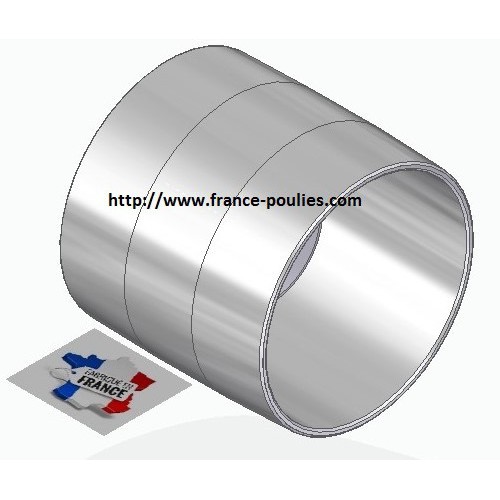 poulie plate alu 130x120