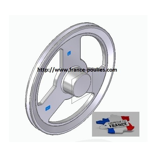 poulie alu  1SPZ Øp 250