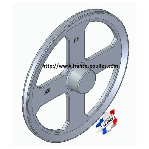poulie alu  1SPZ Øp 300