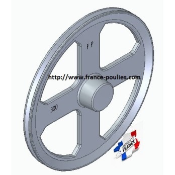 poulie alu  1SPZ Øp 300
