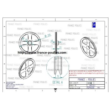 poulie alu 1 SPA 300