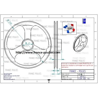 poulie alu 1 SPA 180