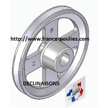 poulie alu 1SPA 165