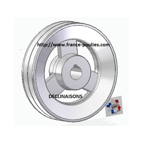 poulie alu 2 spb Øp 200