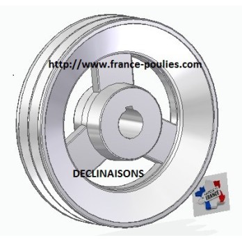 poulie alu 2 spb Øp 200