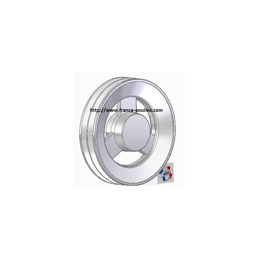 poulie alu 2 spb Øp 200