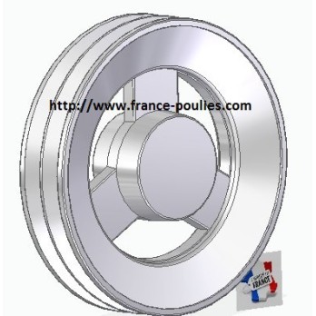 poulie alu 2 spb Øp 200