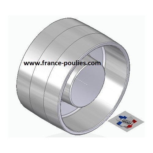 poulie plate alu Ø140x80