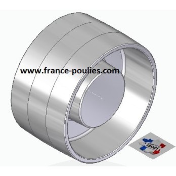 poulie plate alu Ø140x80