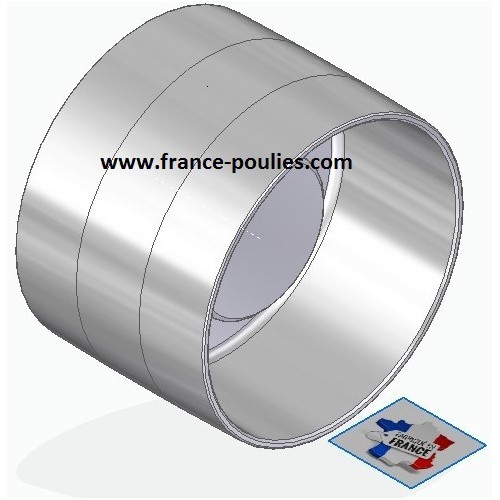 poulie plate alu Ø140x100