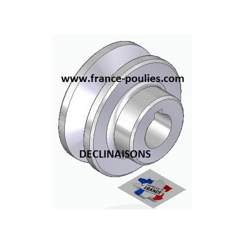 poulie alu 1 spz Øp 40