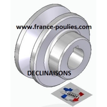 poulie alu 1 spz Øp45