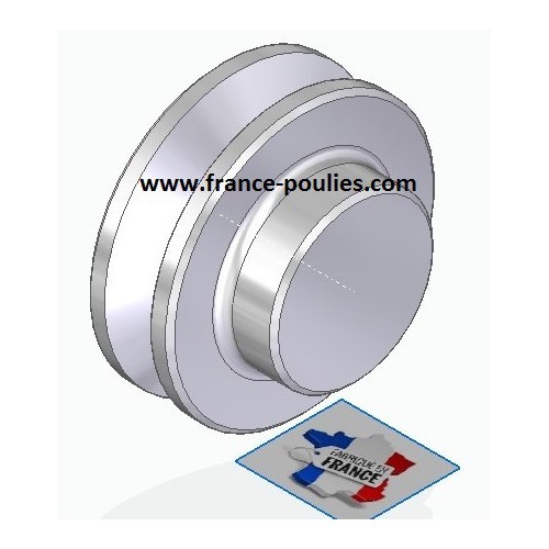 poulie alu 1 spz ØP 50