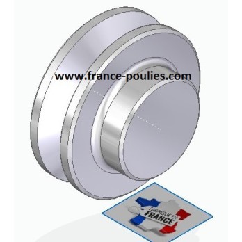 poulie alu 1 spz ØP 50