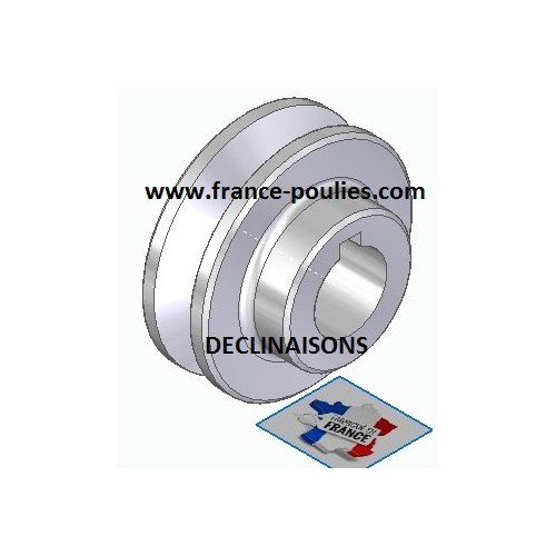 poulie alu 1 spz ØP 50