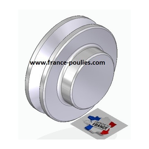 poulie alu 1 spz Øp60