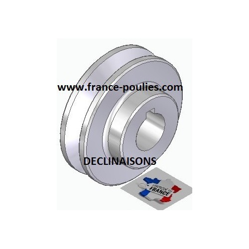 poulie alu 1 spz Øp60