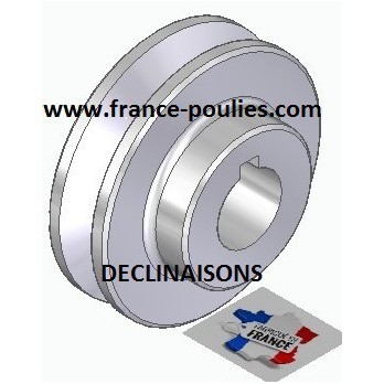 poulie alu 1 spz Øp60