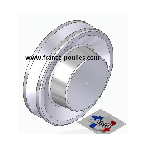 poulie alu 1 spz Ø p70 