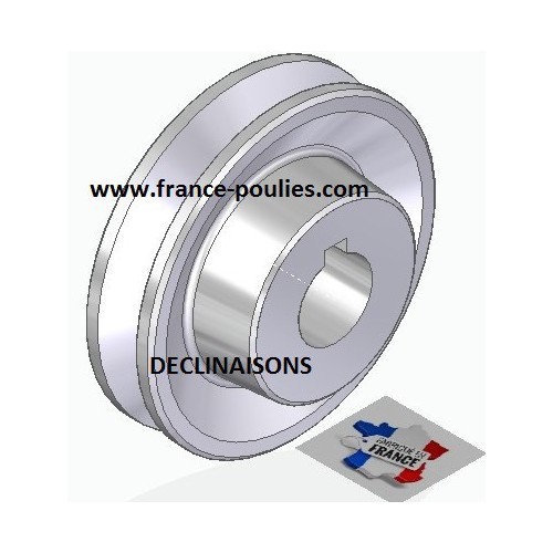 poulie alu 1 spz Ø p70 