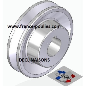 poulie alu 1 spz Øp80 