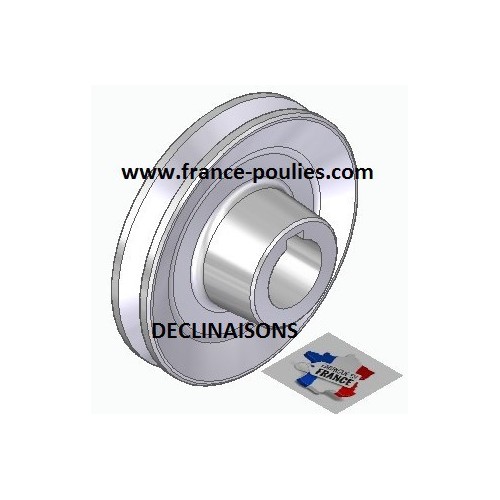 poulie alu 1 spz Øp90 