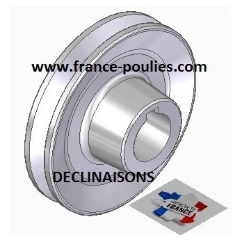 poulie alu 1 spz Øp90 