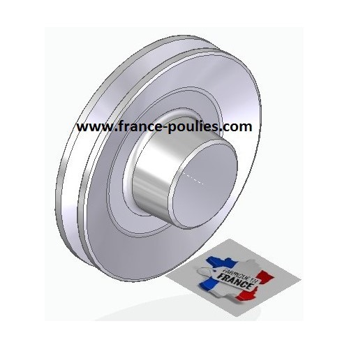 poulie alu 1 spz Øp100