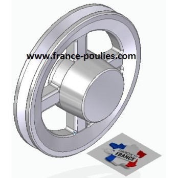 Poulie alu 1 spz Øp115