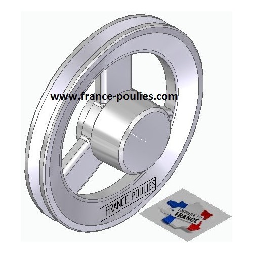 poulie alu  1 SPZ Øp 135