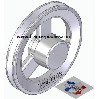 poulie alu  1 SPZ Øp 135