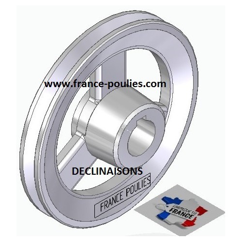 poulie alu  1 SPZ Øp 135