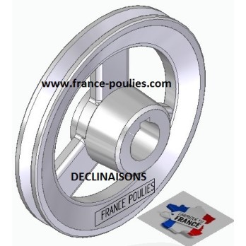 poulie alu  1 SPZ Øp 135