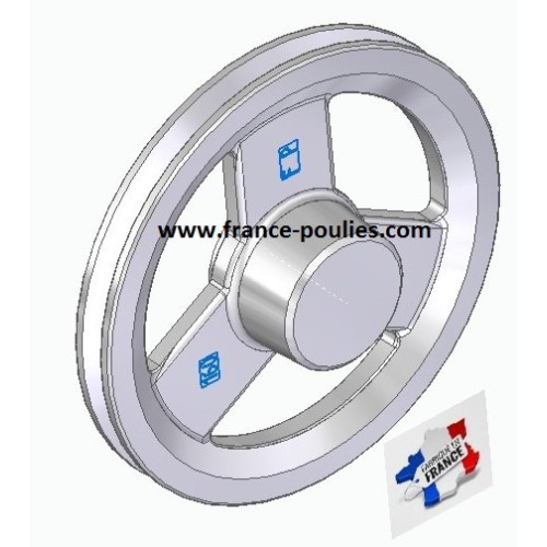 poulie alu  1 SPZ Øp 160