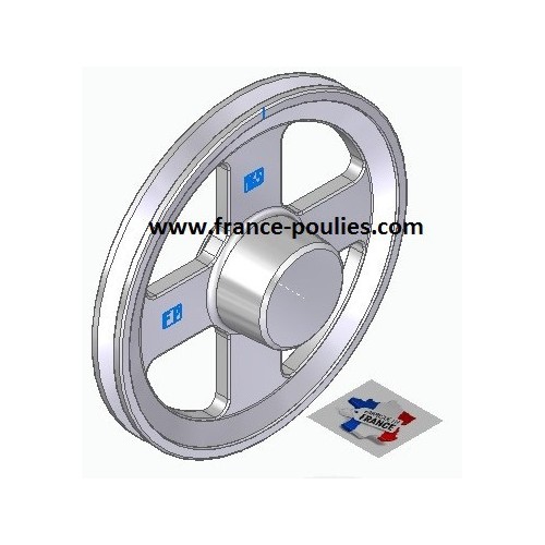 poulie alu  1 SPZ Øp 165