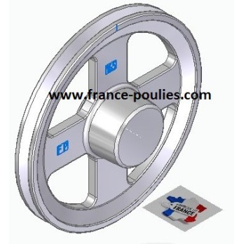 poulie alu  1 SPZ Øp 165