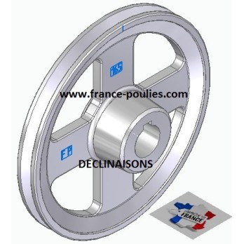 poulie alu  1 SPZ Øp 165