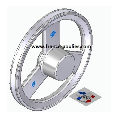 poulie alu 1 SPZ Øp 180 