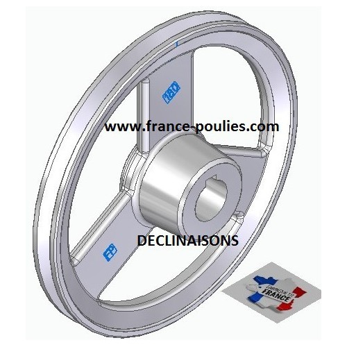 poulie alu 1 SPZ Øp 180 