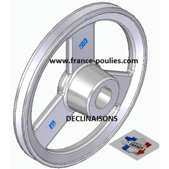 poulie alu 1 SPZ Øp 180 