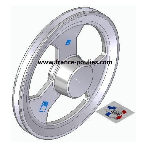 poulie alu  1SPZ Øp 200